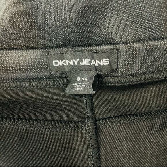 DKNY black faux leather stretchy high waisted skinny ankle pants XL - Picture 8 of 8